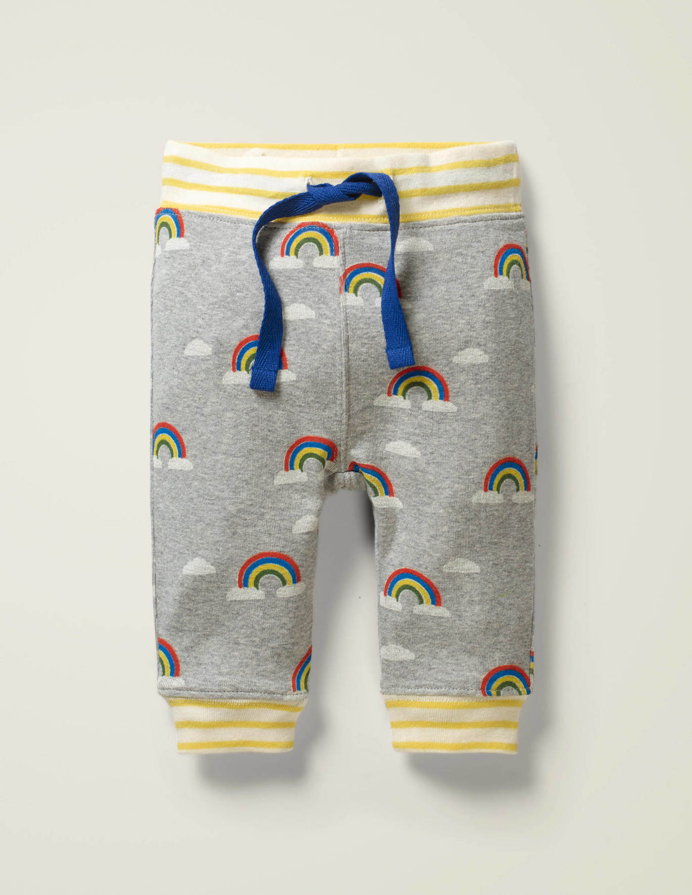 Reversible Bottoms - Grey Marl Rainbow Cloud Reversible Bottoms